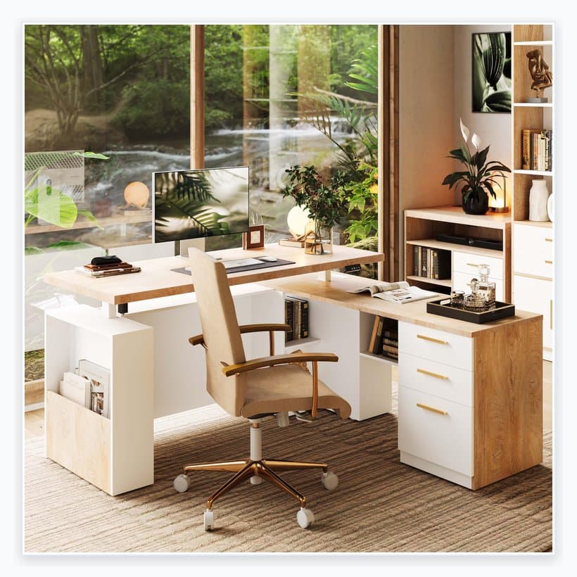 Lamicall adjustable aluminum laptop stand for ergonomic home office setup