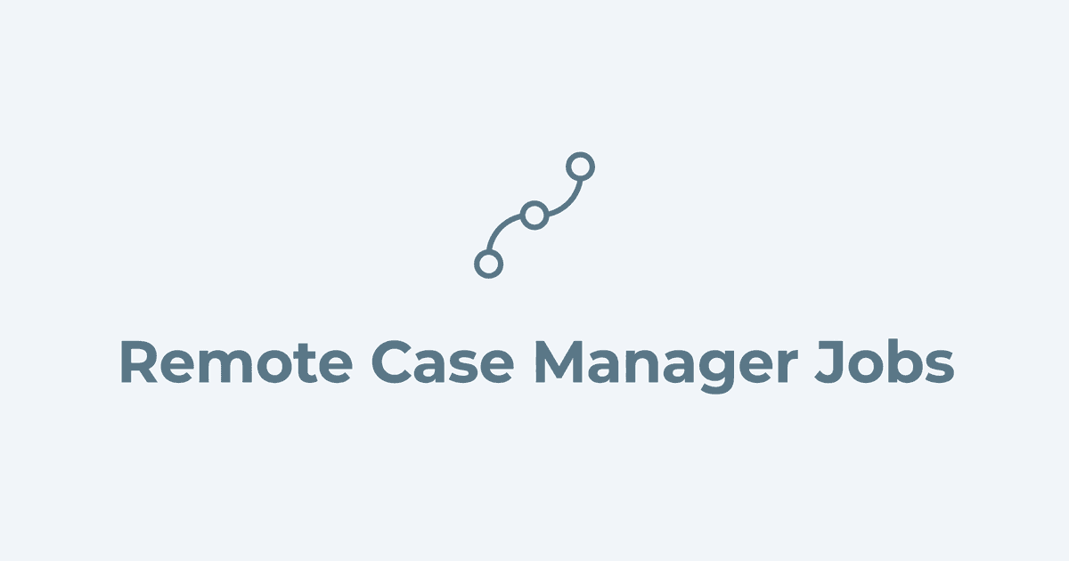 Illustrated title card representing remote case management with care plan, phone, and claim file icons
